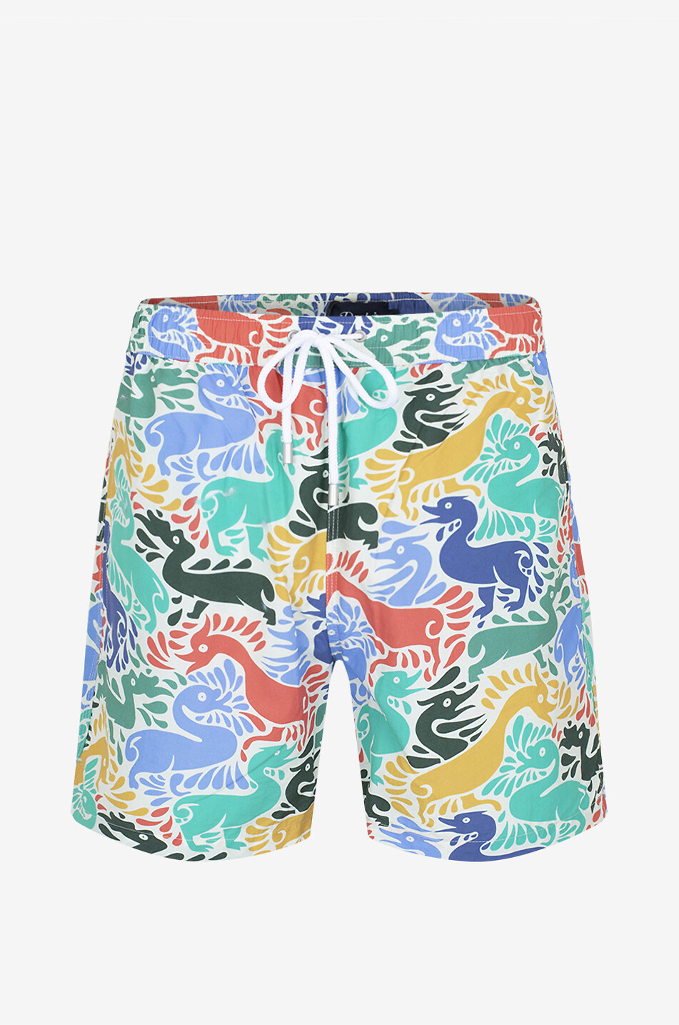 DRAKES Ducks printed swim shorts Men MULTI COLOURED 1
