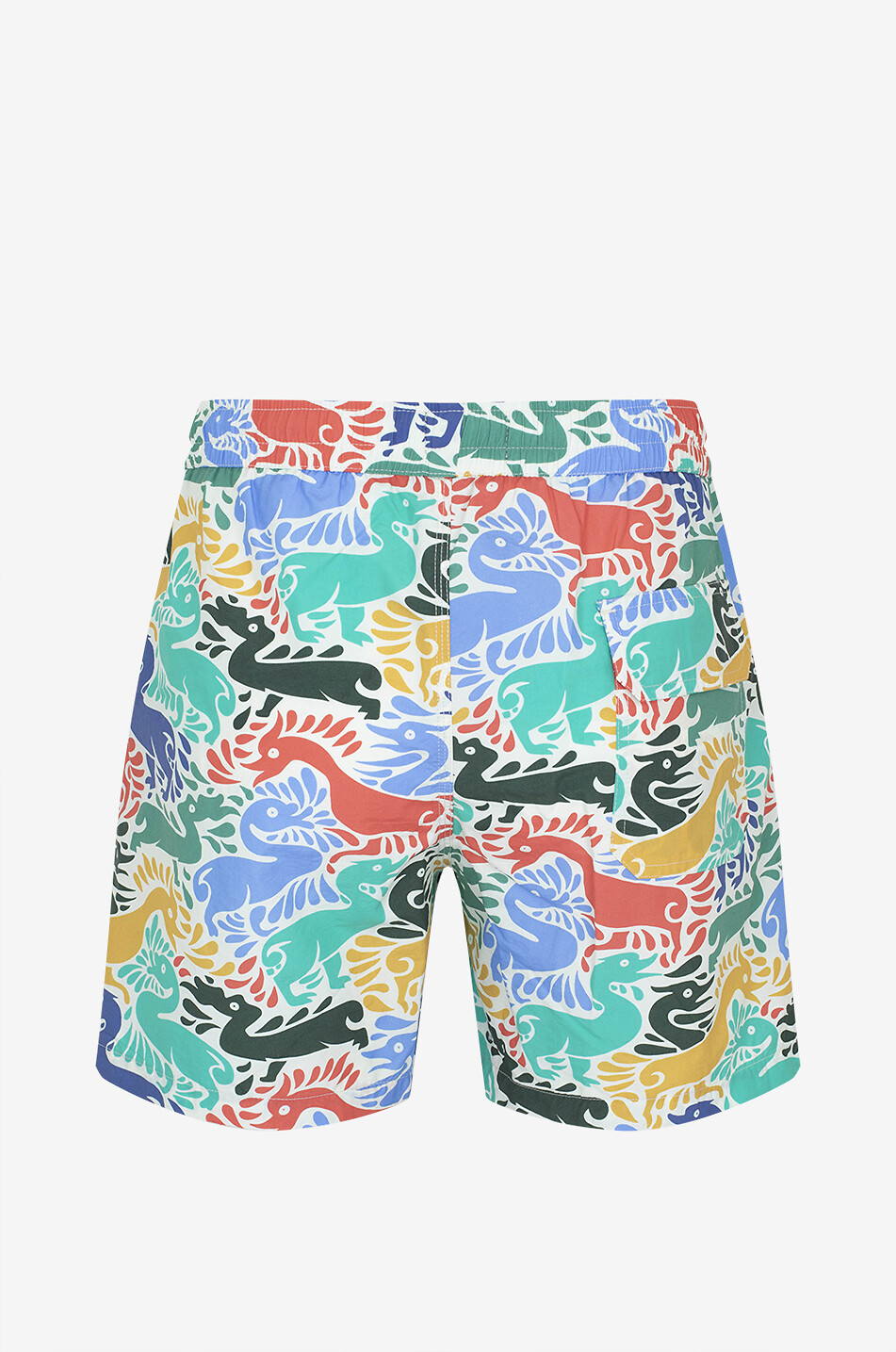 DRAKES Ducks printed swim shorts Men MULTI COLOURED 2