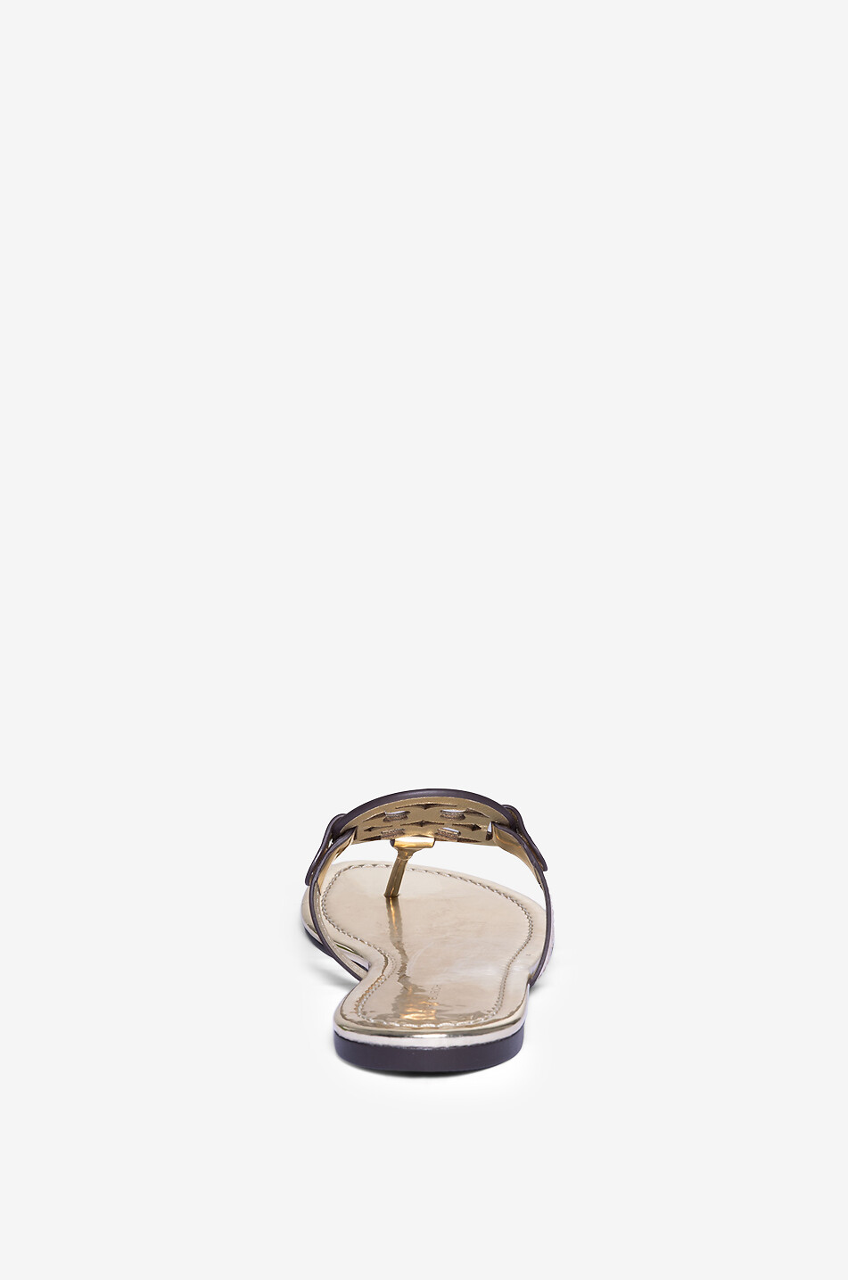TORY BURCH Tongs effet miroir Miller Femme DORE 4