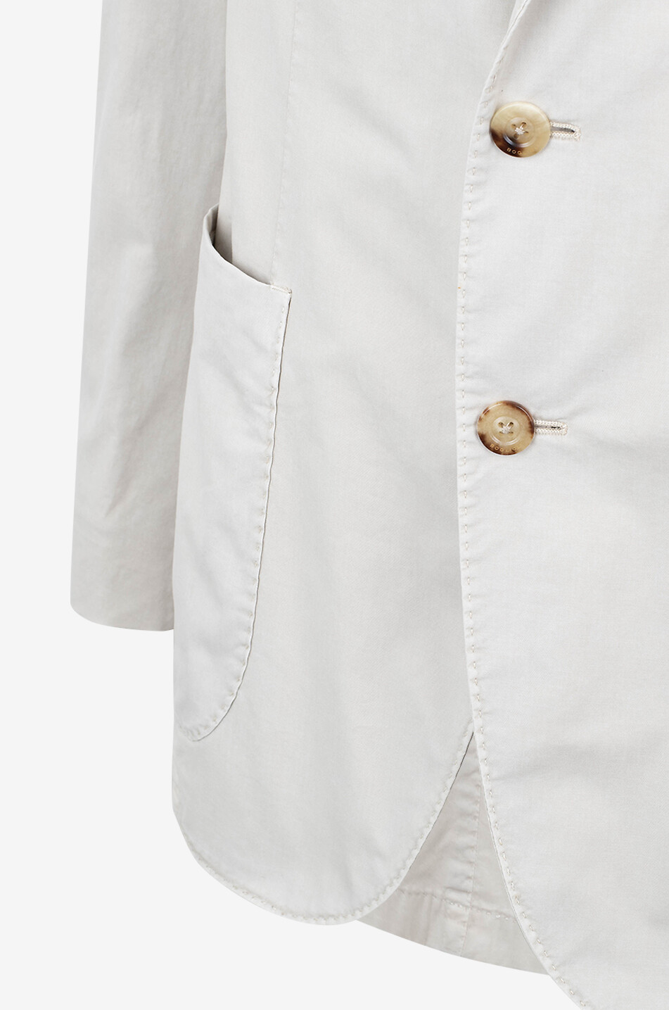 BOGLIOLI Einreihiger Gabardine-Blazer K-Jacket Herren Hellbeige 3