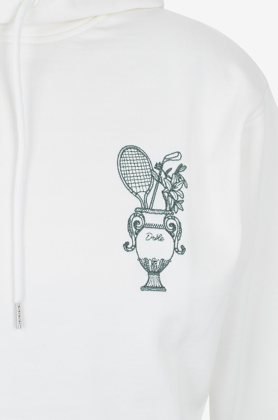 DROLE DE MONSIEUR Sweat-shirt à capuche en coton Medicis Sport Homme BLANC CASSE 3