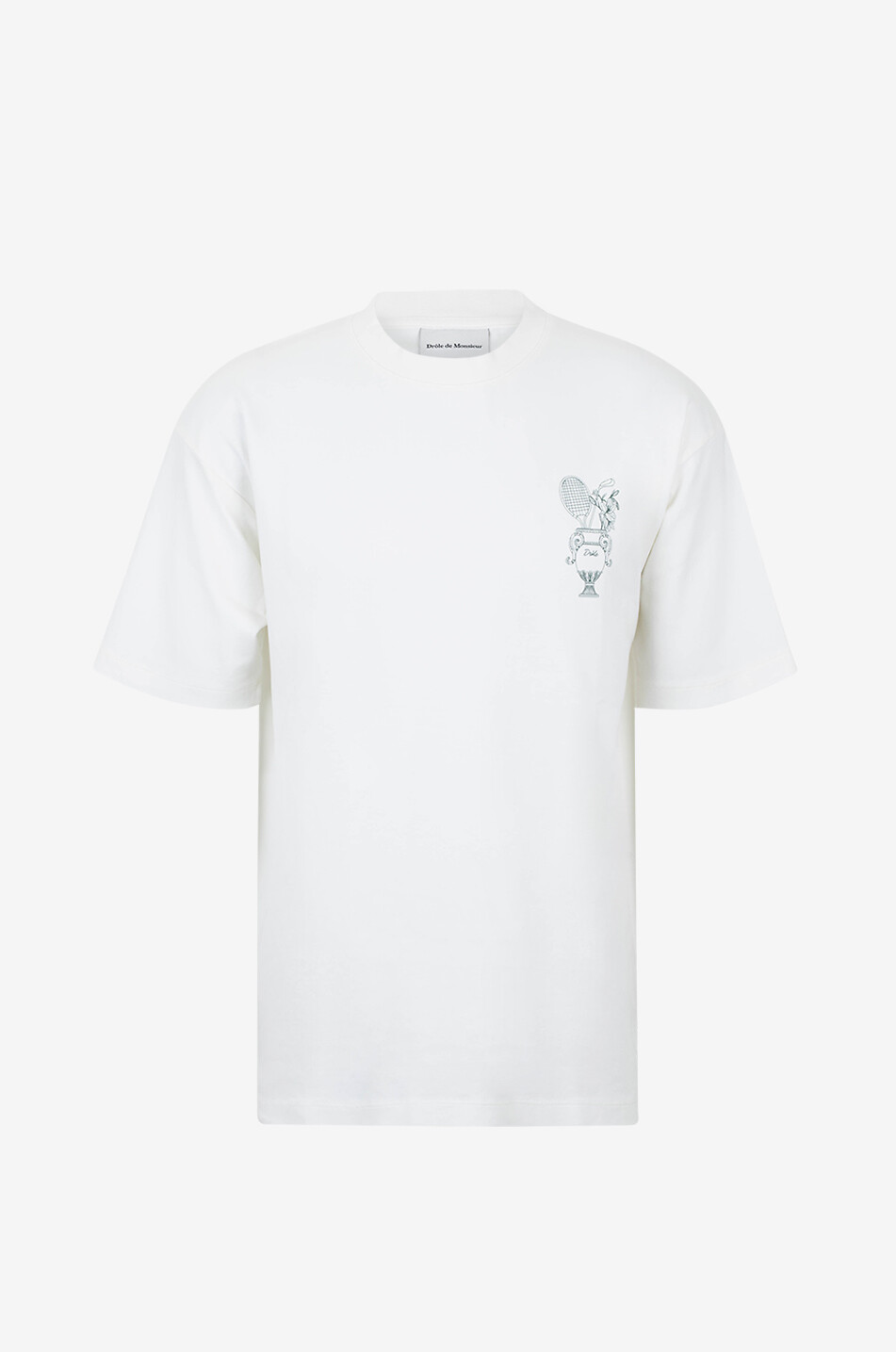 DROLE DE MONSIEUR Kurzarm-T-Shirt aus Baumwolle Medicis Sport Herren CREMEFARBEN 1