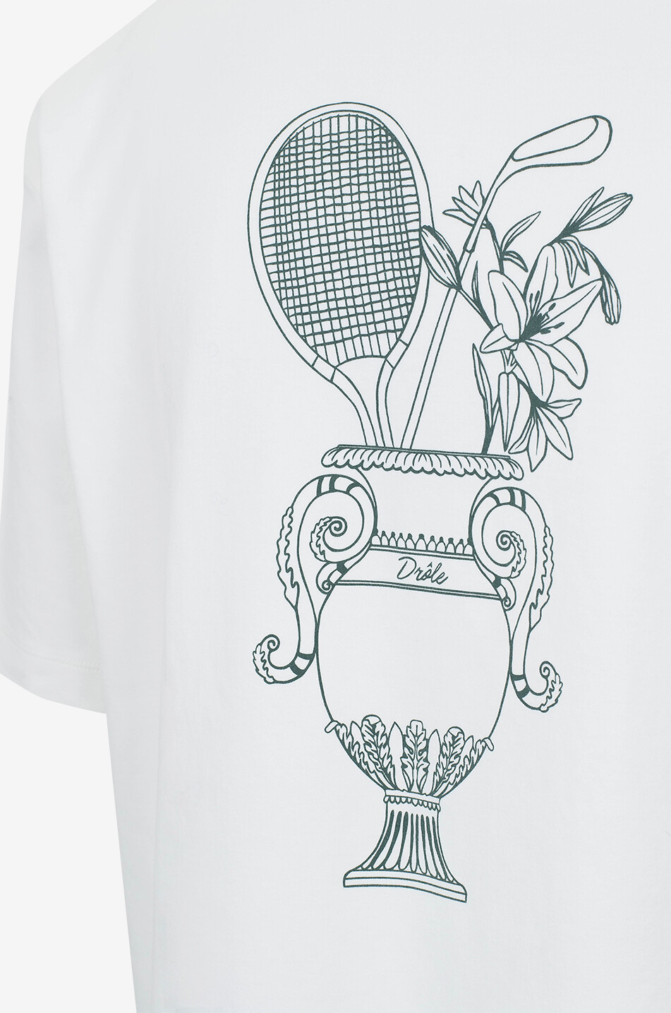 DROLE DE MONSIEUR Kurzarm-T-Shirt aus Baumwolle Medicis Sport Herren CREMEFARBEN 3