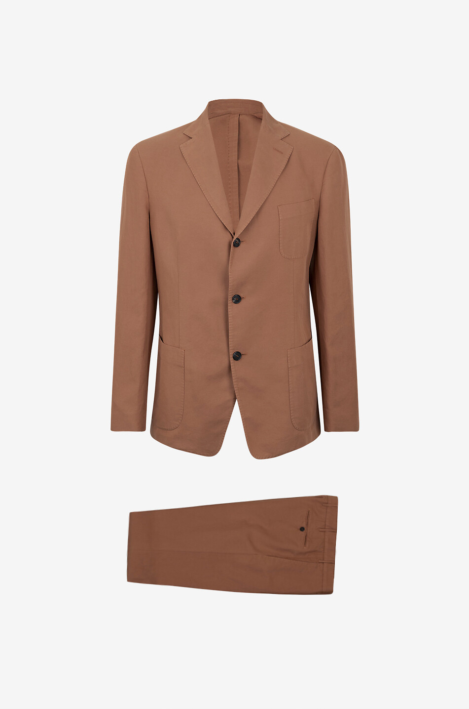 INCOTEX Costume en lin et coton Homme MARRON MOYEN 1