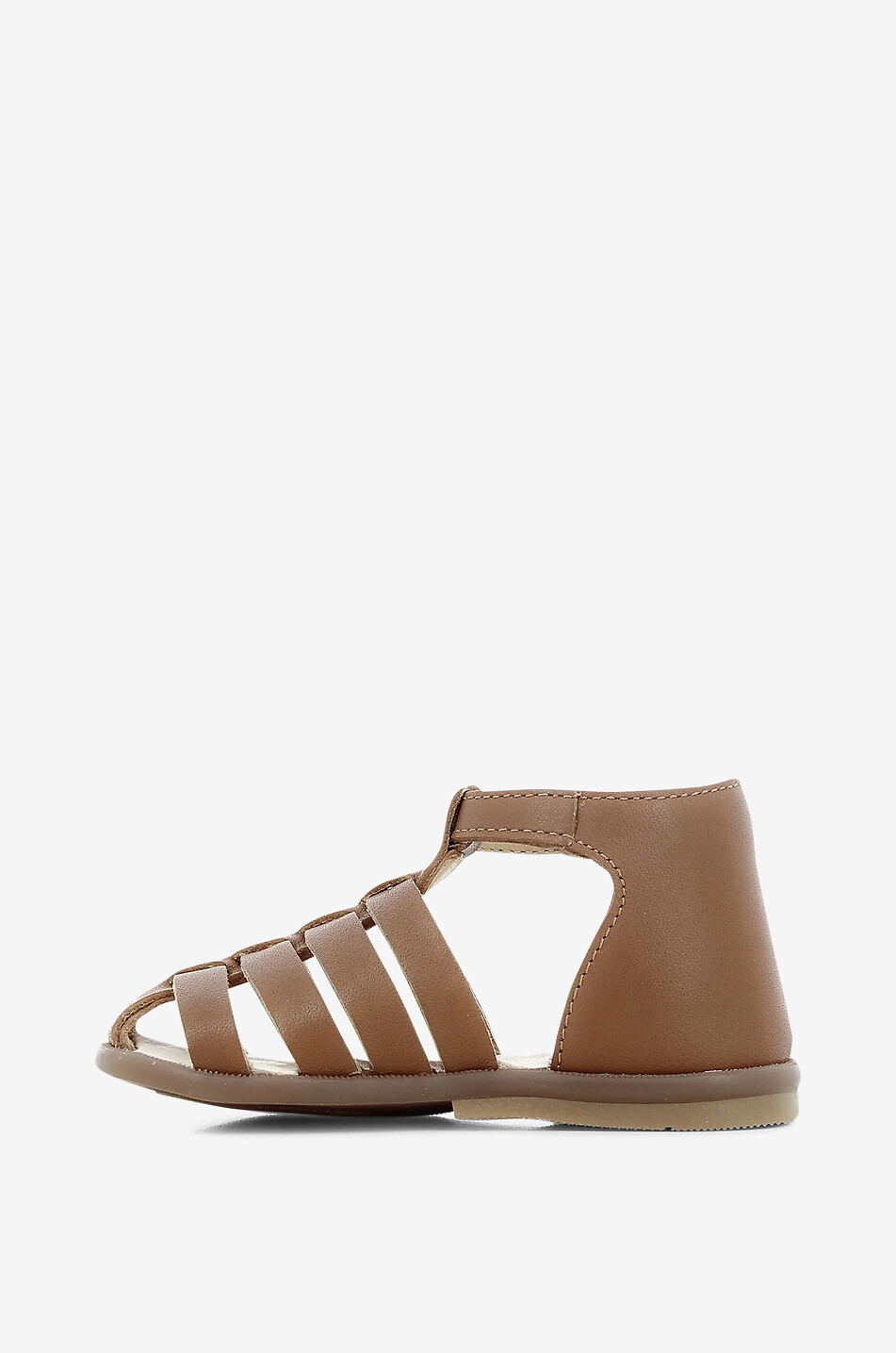 TARTINE ET CHOCOLAT Sandalen für Babys aus Baumwolle und Leder Baby COGNAC 2