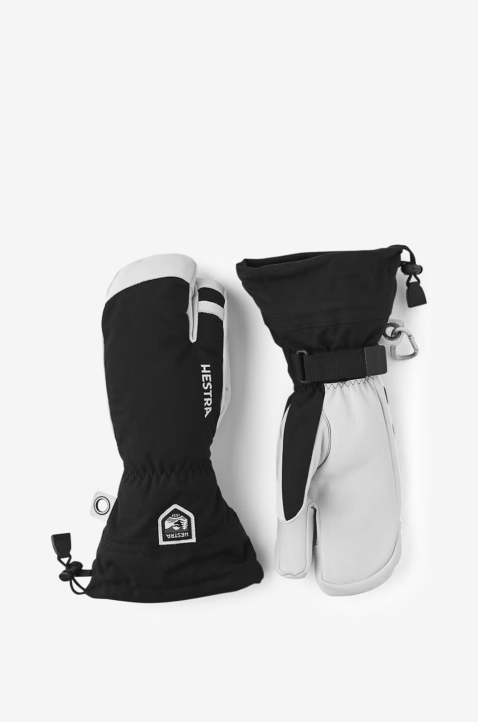 HESTRA Gants de ski en cuir Army Leather Heli Ski Homme NOIR 1