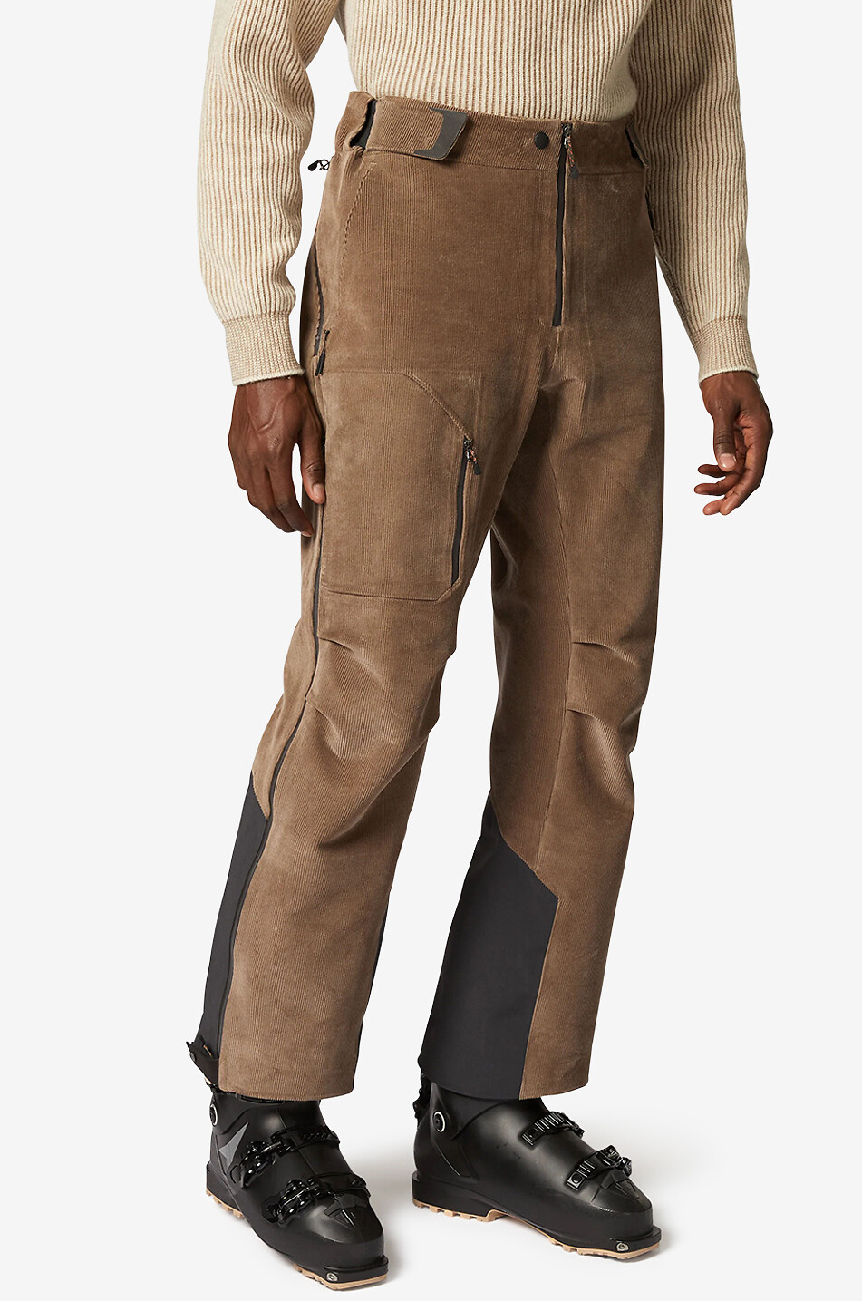 SEASE Pantalon de ski en coton 3L Homme MARRON 3
