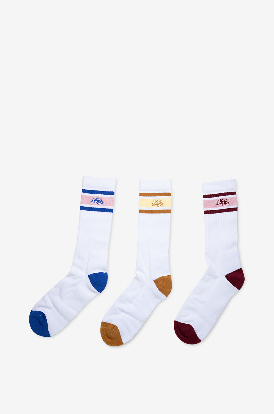 DROLE DE MONSIEUR Lot de trois paires de chaussettes en coton Drôle Rayée Homme MULTICOLORE 1