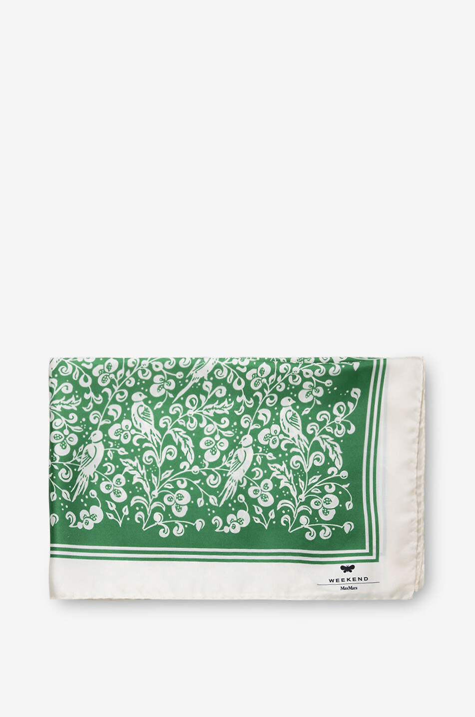 WEEKEND MAX MARA Echarpe en soie Onesto Femme VERT 1
