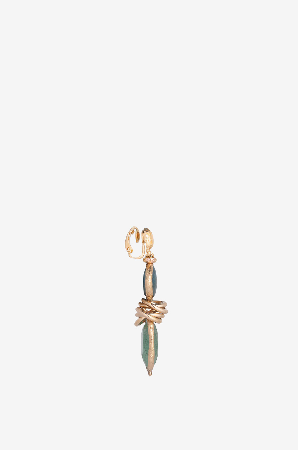 GAS BIJOUX Sirena ear clips adorned with two stones Women MULTI COLOURED 2