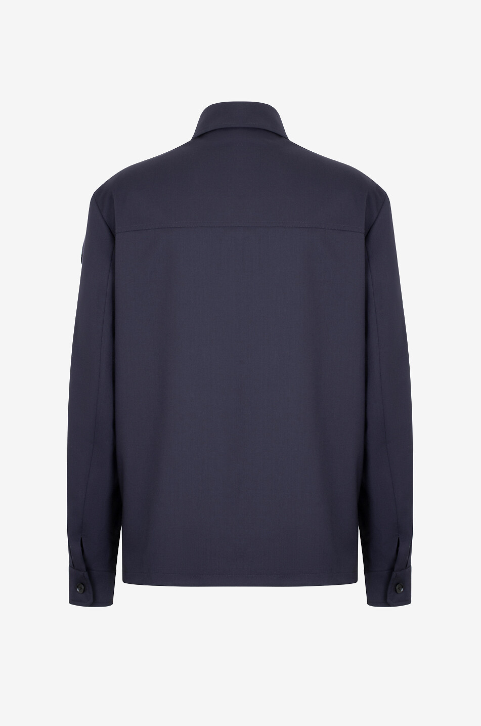 MONCLER Wool blend twill overshirt Men DARK BLUE 2