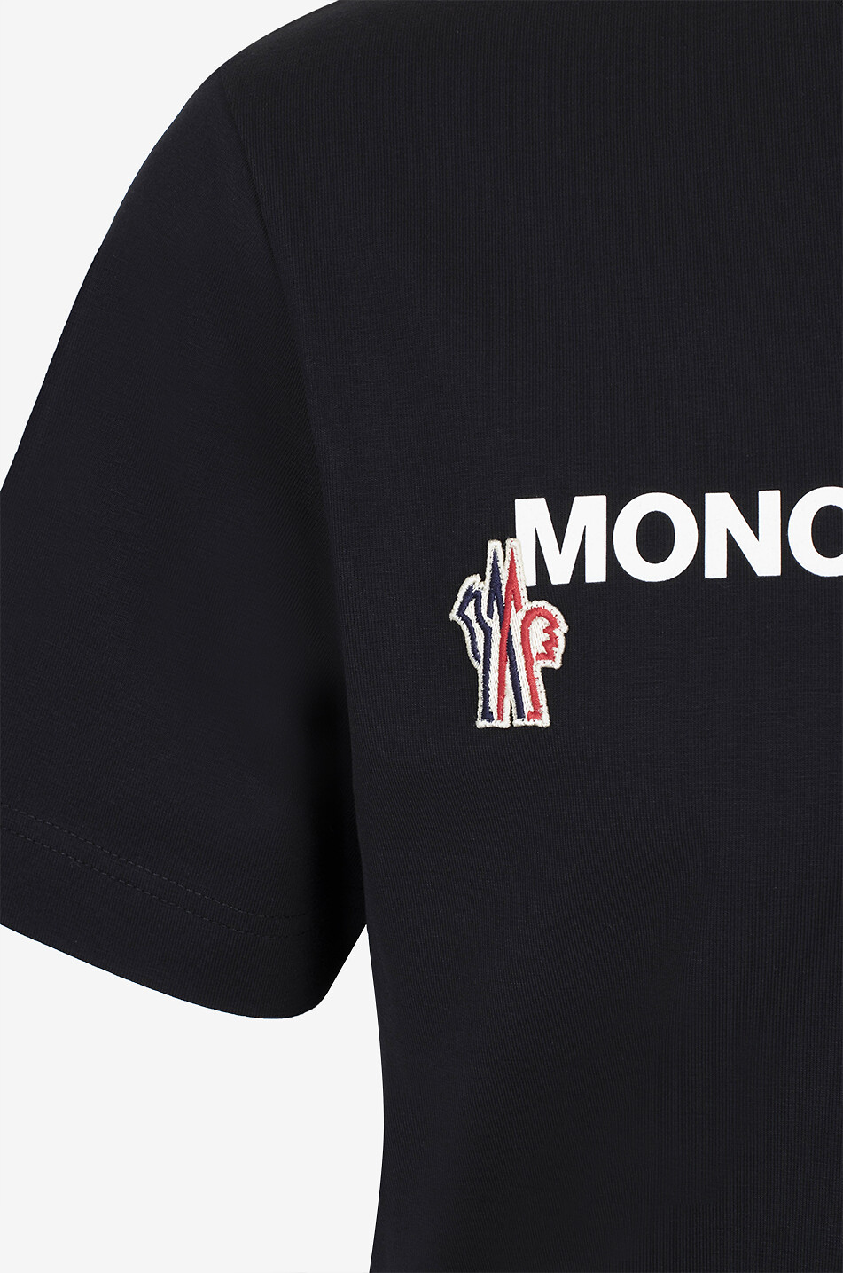 MONCLER GRENOBLE Coordinate and logo printed short-sleeved T-shirt Men BLACK 3