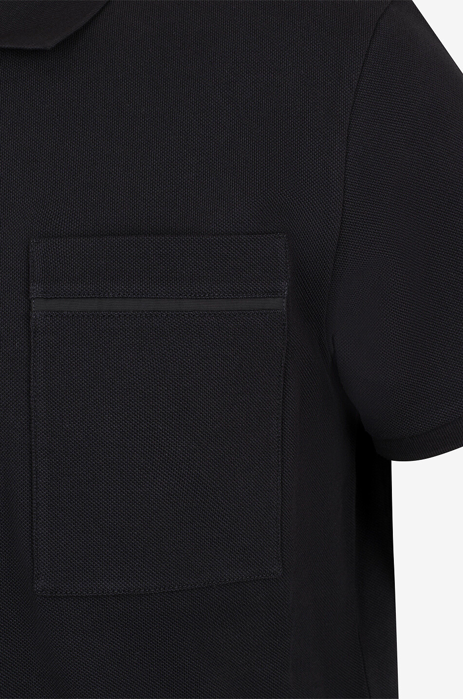 MONCLER Kurzarm-Polohemd mit aufgesetzter Tasche Herren SCHWARZ 3