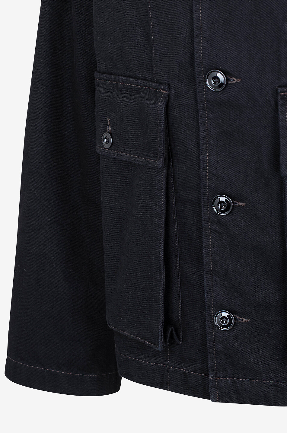 LEMAIRE Boxy denim shirt jacket Men BLACK 3