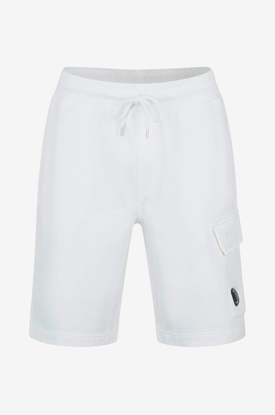C.P. COMPANY Bermuda en molleton à poche cargo Homme BLANC 1