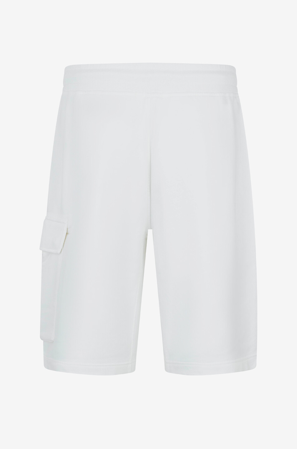 C.P. COMPANY Bermuda en molleton à poche cargo Homme BLANC 2
