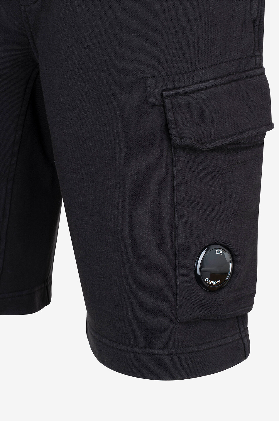 C.P. COMPANY Sweat Bermuda shorts with cargo pocket Men BLACK 3