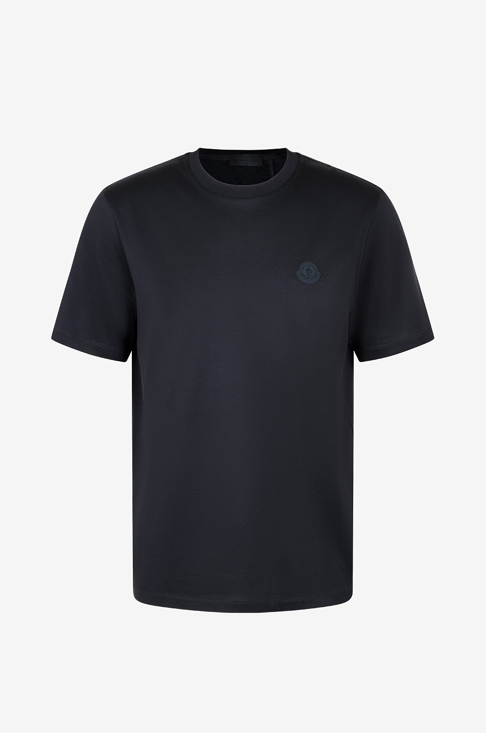 MONCLER T-shirt à manches courtes bi-matière imprimé logo dos Homme NOIR 1