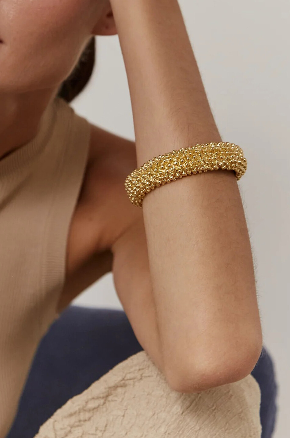 Palini gold-tone chunky bangle