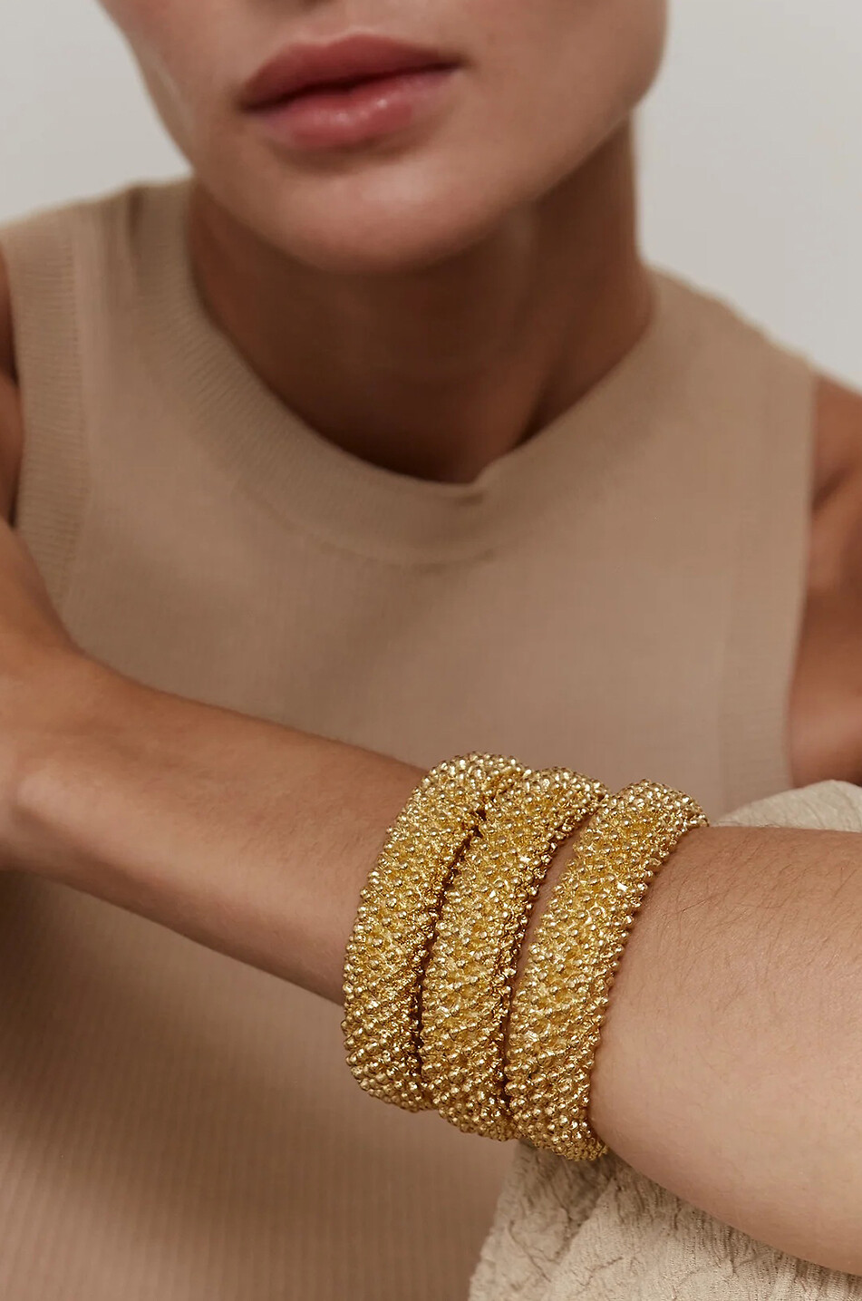 Palini gold-tone chunky bangle