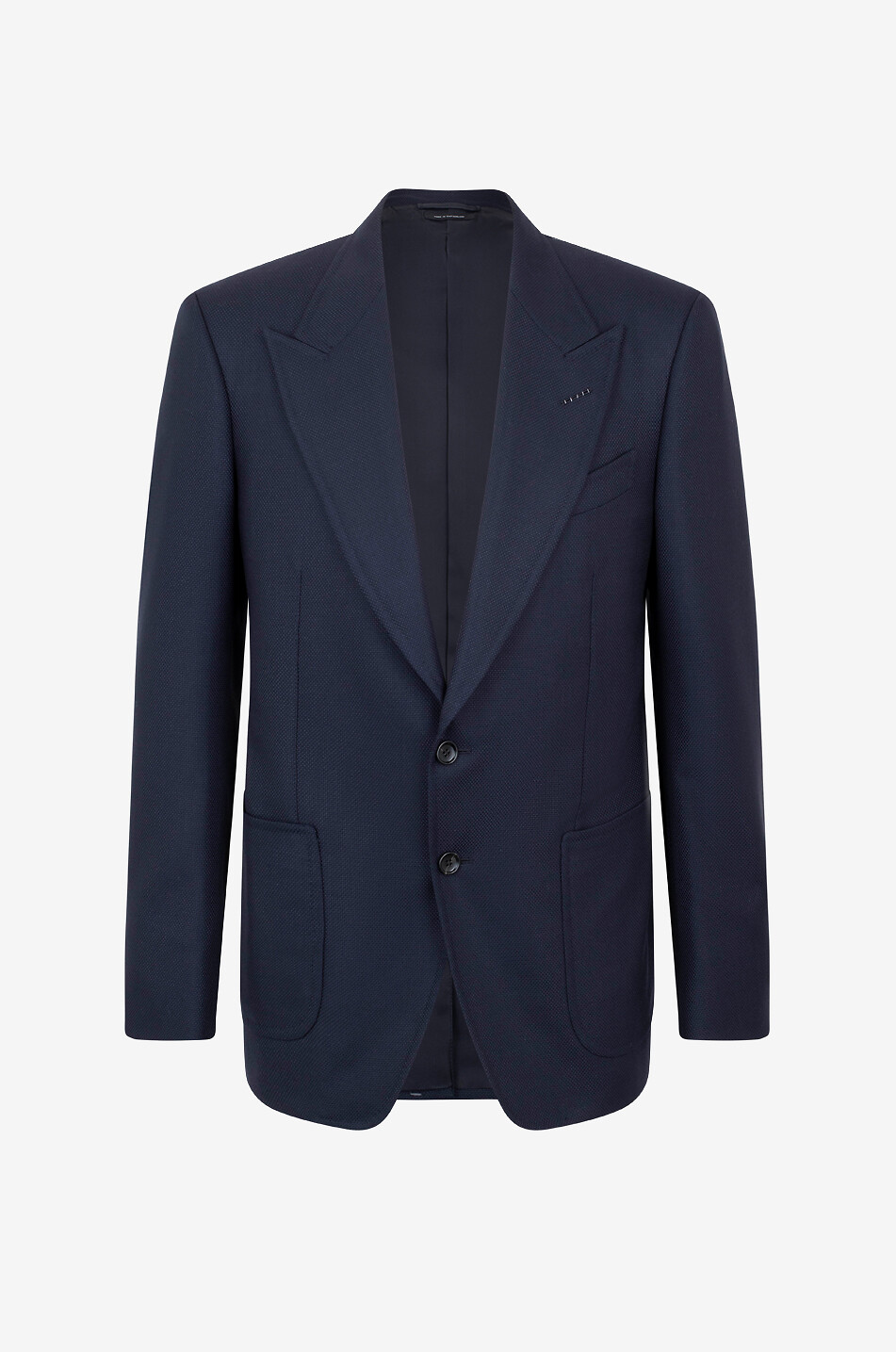 TOM FORD Shelton single-breasted jacquard blazer Men DARK BLUE 1