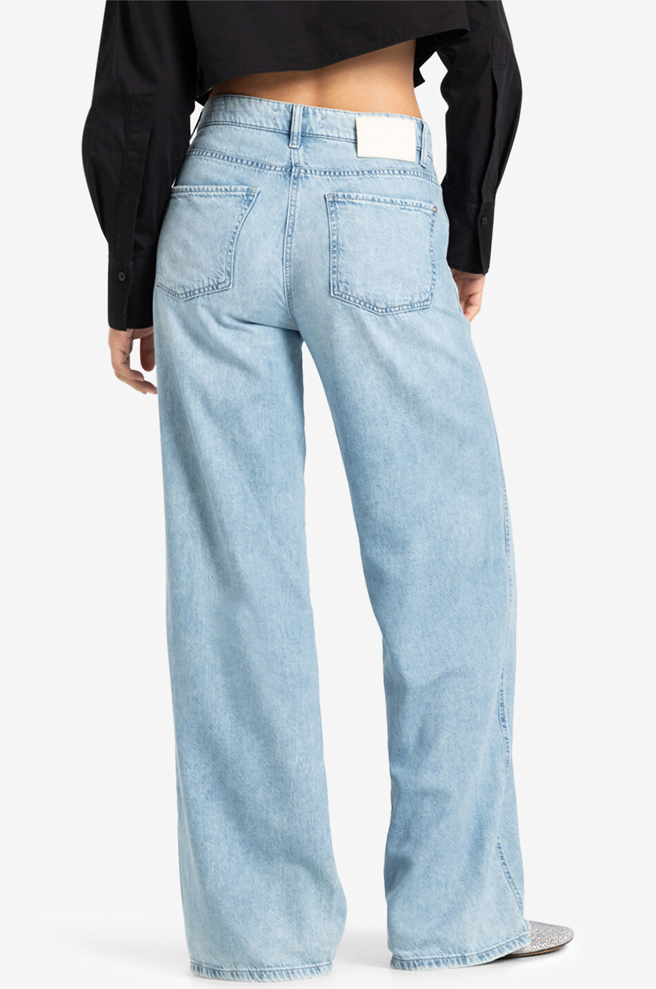 Jeans mit weitem Bein aus Baumwolle und Lyocell Alek