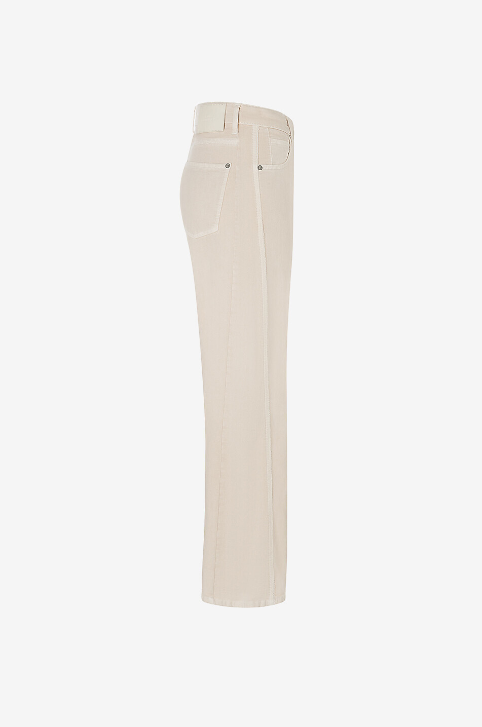 CAMBIO Jeans mit weitem Bein aus Baumwolle Palazzo Damen CREMEFARBEN 3