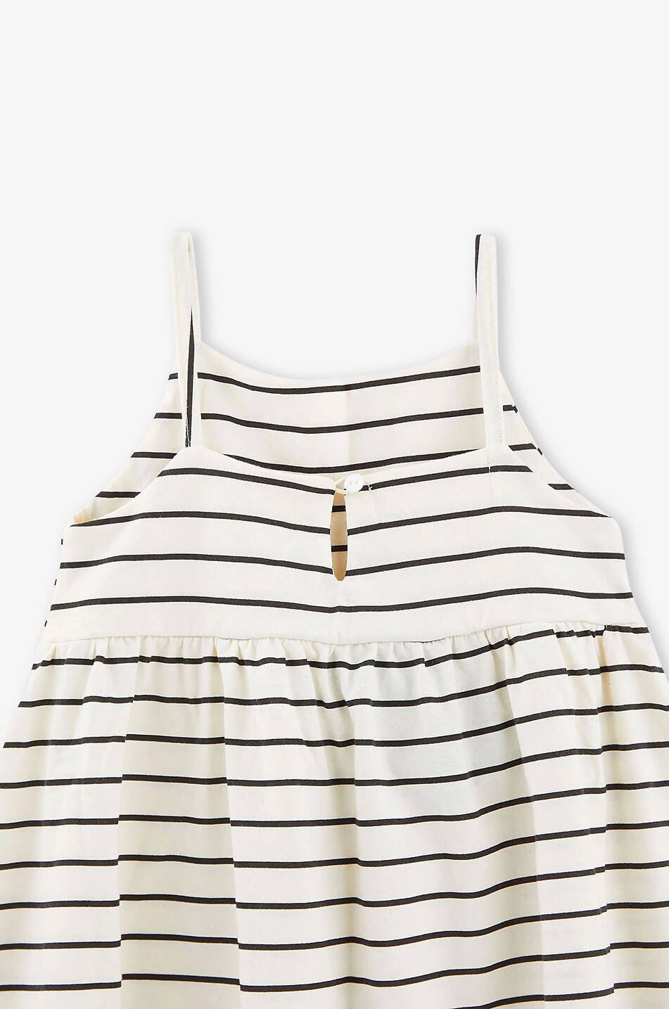 FABULA Robe à bretelles rayée fille Alcinha Fille BLANC CASSE 4