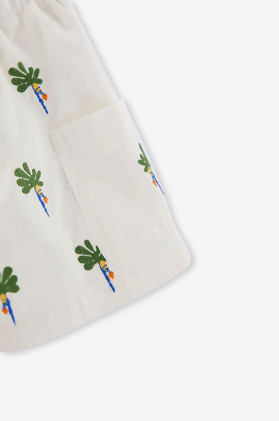 FABULA Short cargo brodé garçon Bananeirinha Garçon BLANC CASSE 4