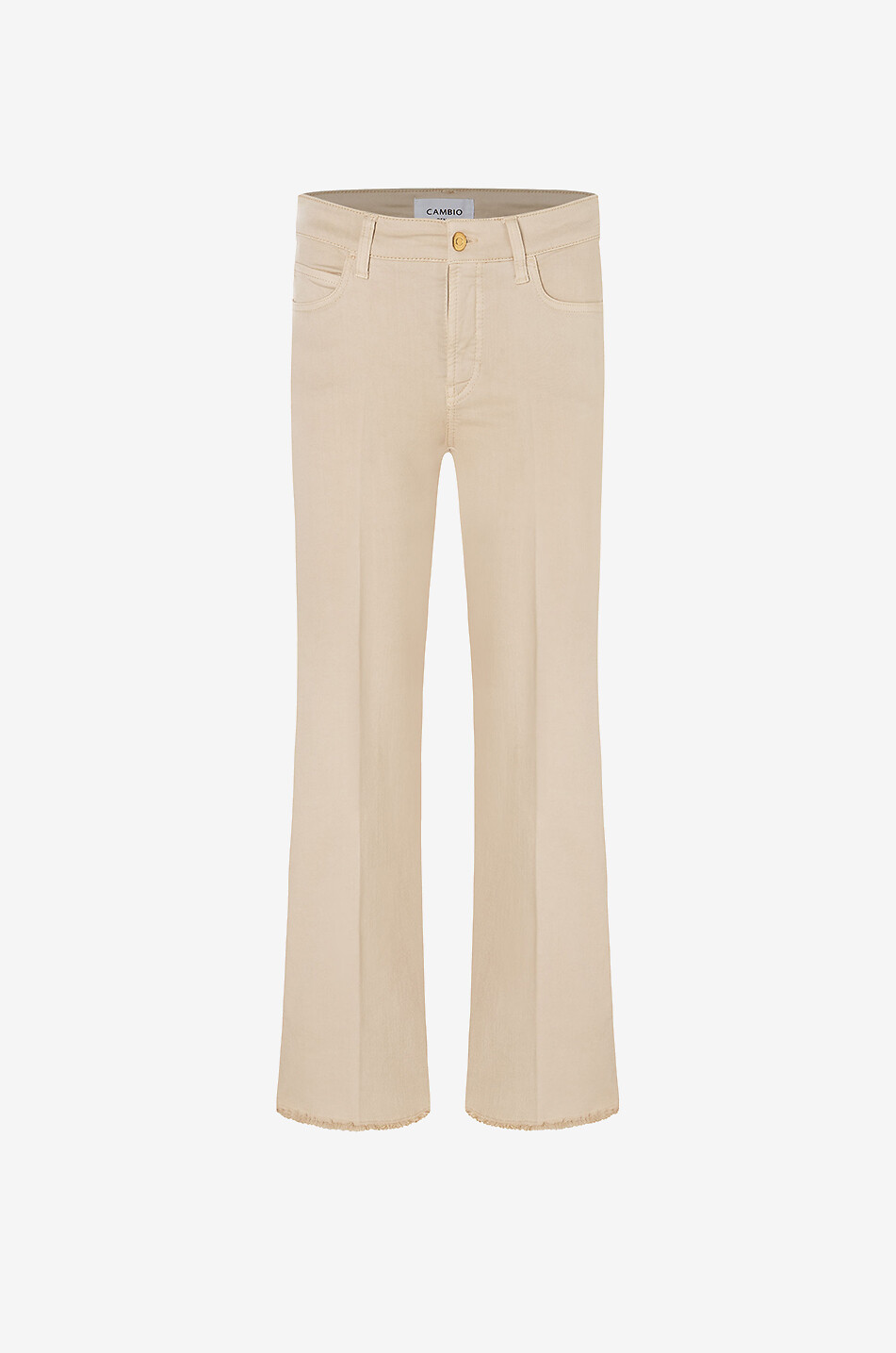 CAMBIO Francesca frayed bootcut jeans Women EGGSHELL 1