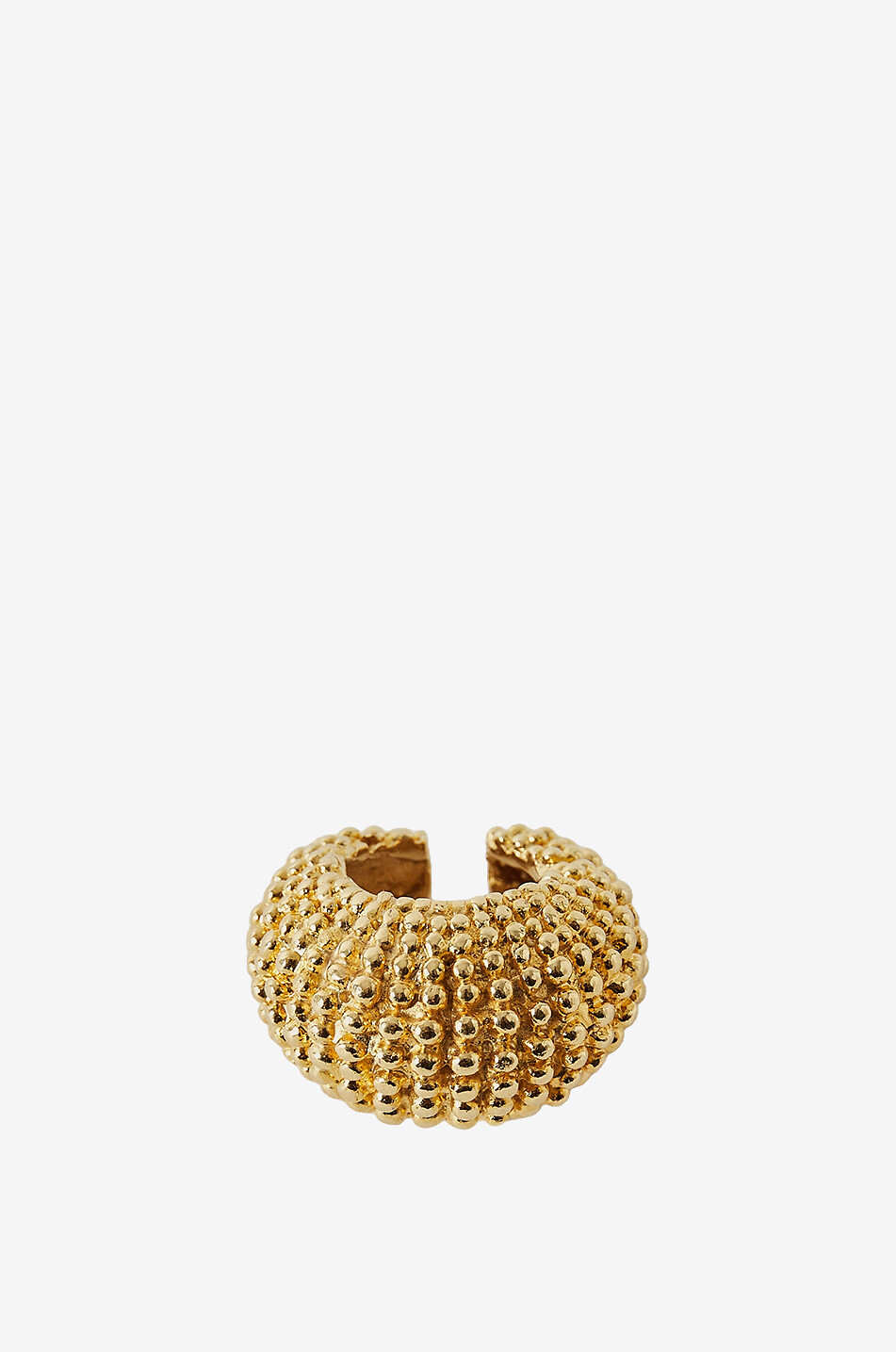 PAOLA SIGHINOLFI Epic textured gold-tone ring Women GOLDEN 1