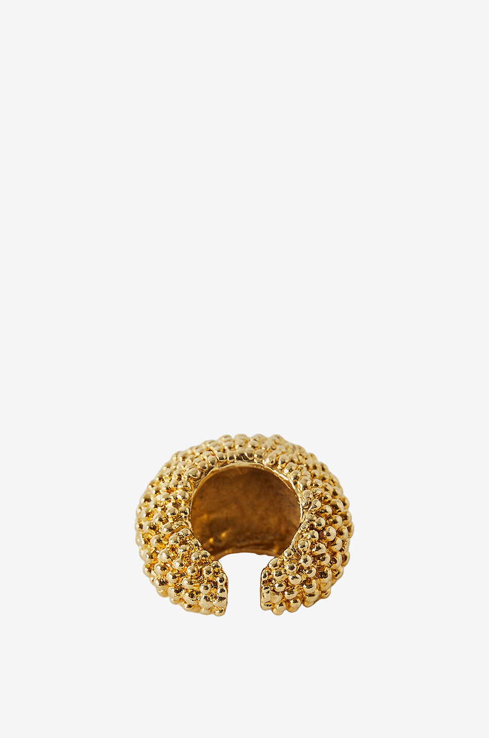 PAOLA SIGHINOLFI Epic textured gold-tone ring Women GOLDEN 9