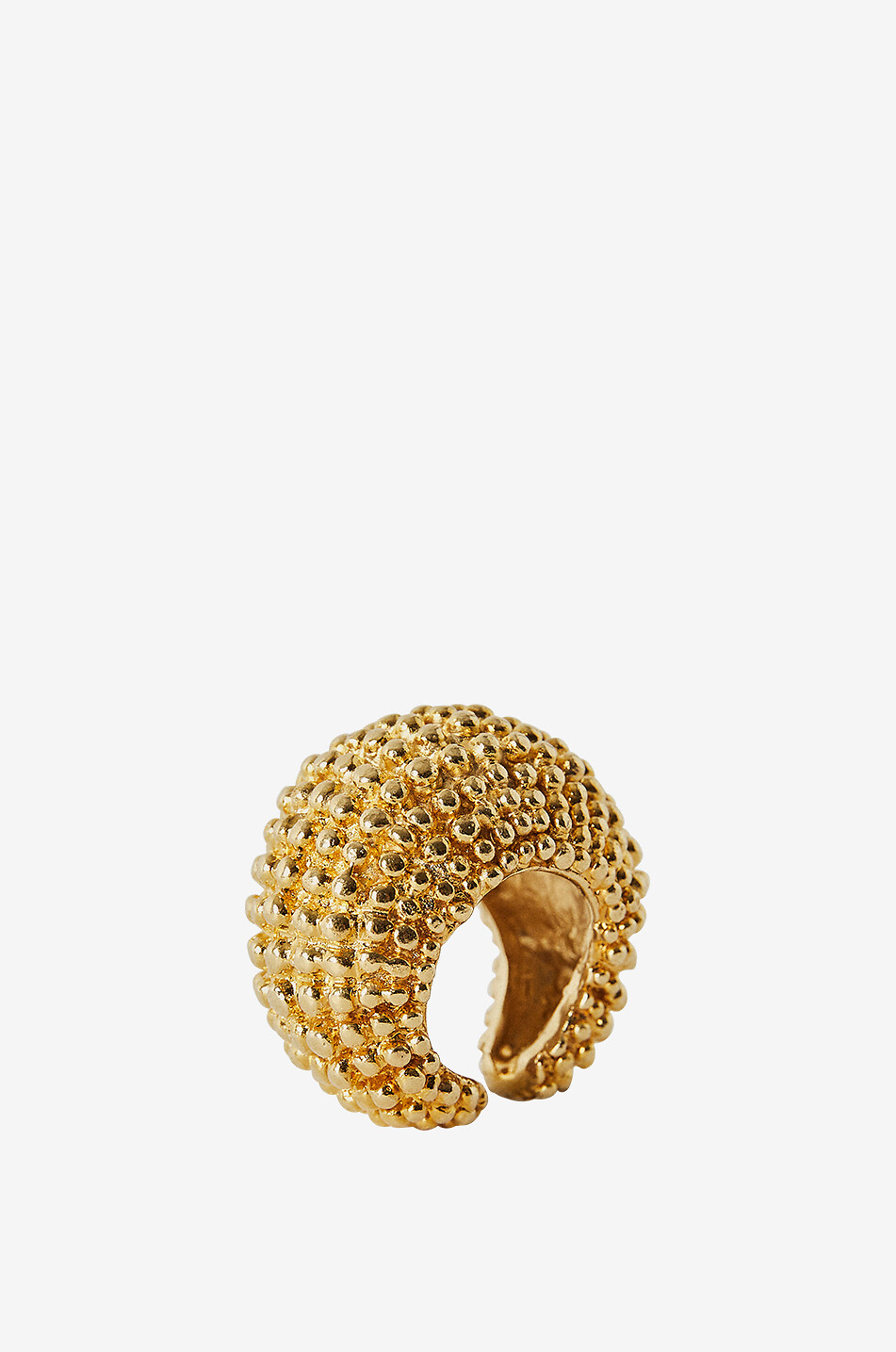 PAOLA SIGHINOLFI Epic textured gold-tone ring Women GOLDEN 11