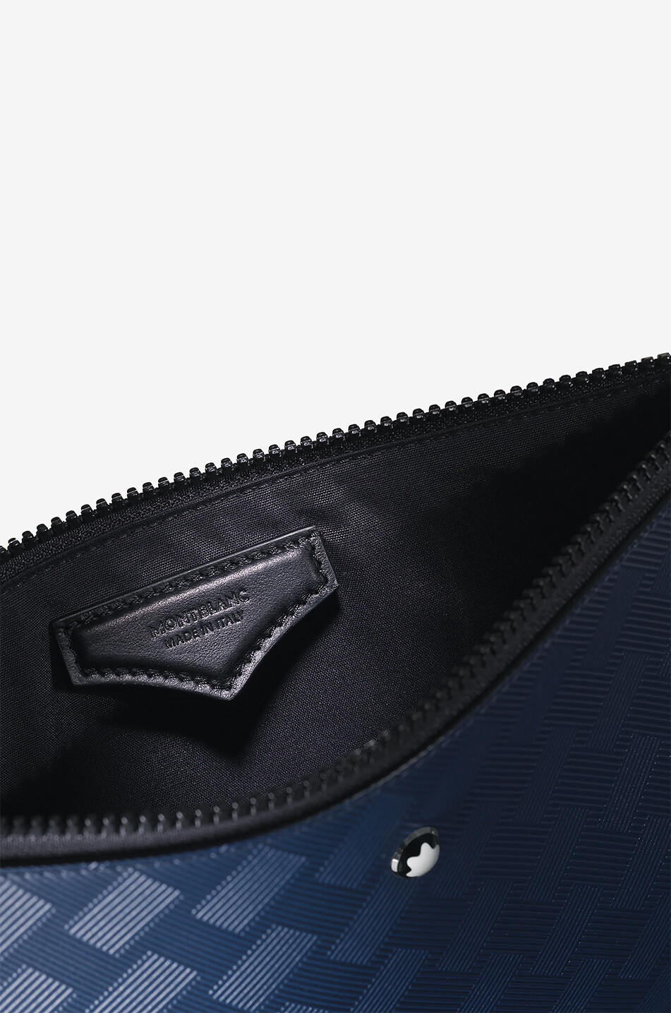 MONTBLANC Flaches Reissverschlussmäppchen aus texturiertem Leder Extreme 3.0 Ink Blue Herren BLAU 2