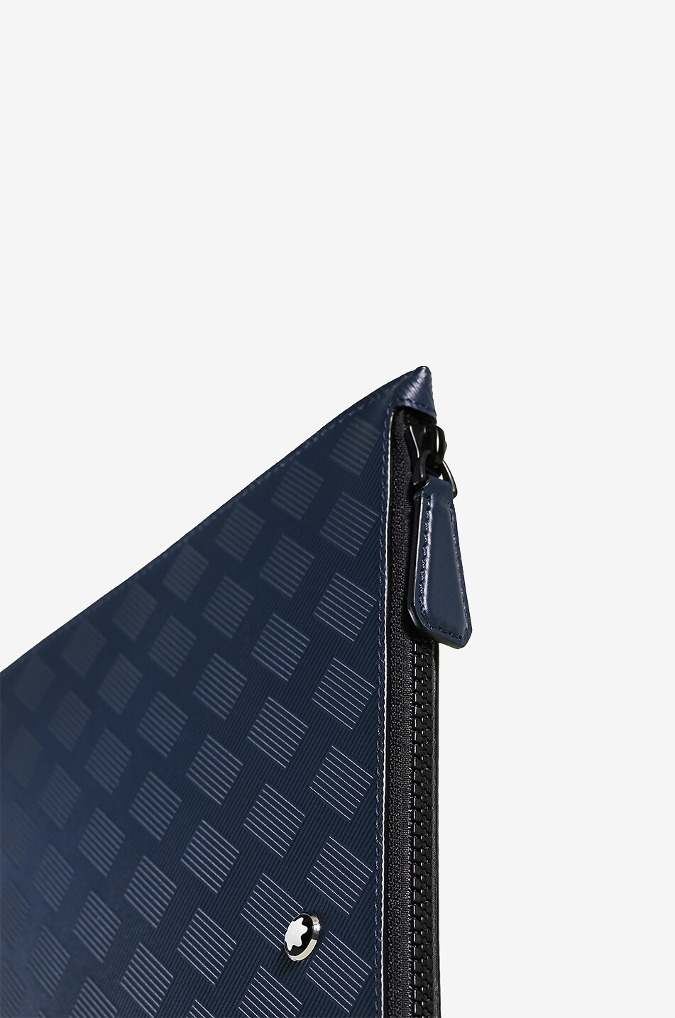 MONTBLANC Flaches Reissverschlussmäppchen aus texturiertem Leder Extreme 3.0 Ink Blue Herren BLAU 3