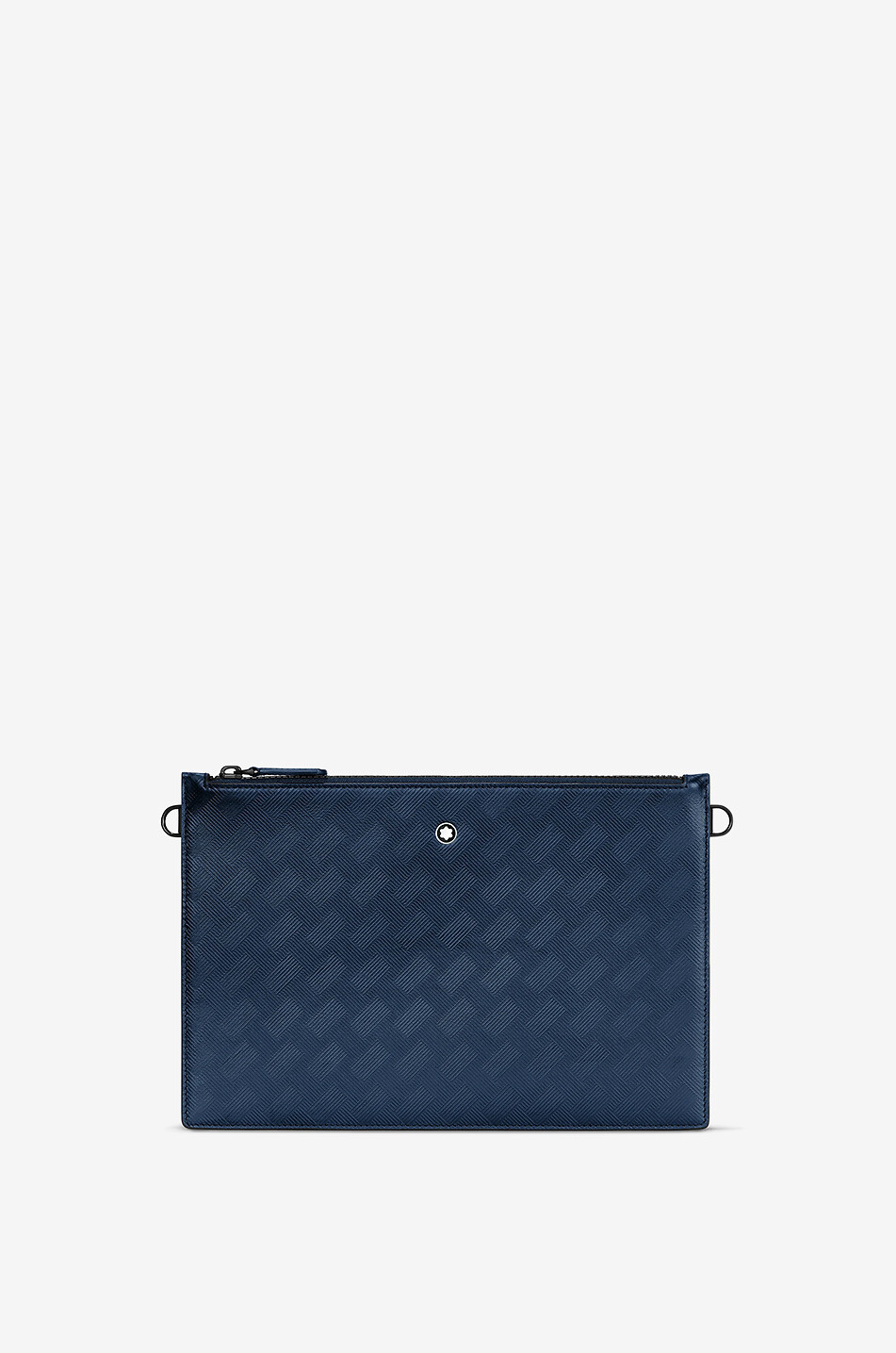 MONTBLANC Flaches Reissverschlussmäppchen aus texturiertem Leder Extreme 3.0 Ink Blue Herren BLAU 1