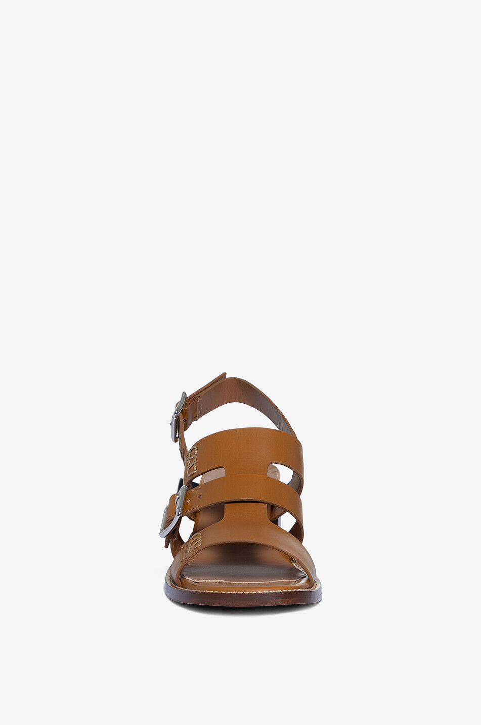 BONGENIE Sandales à talon en cuir Grain 55 Femme MARRON CLAIR 2