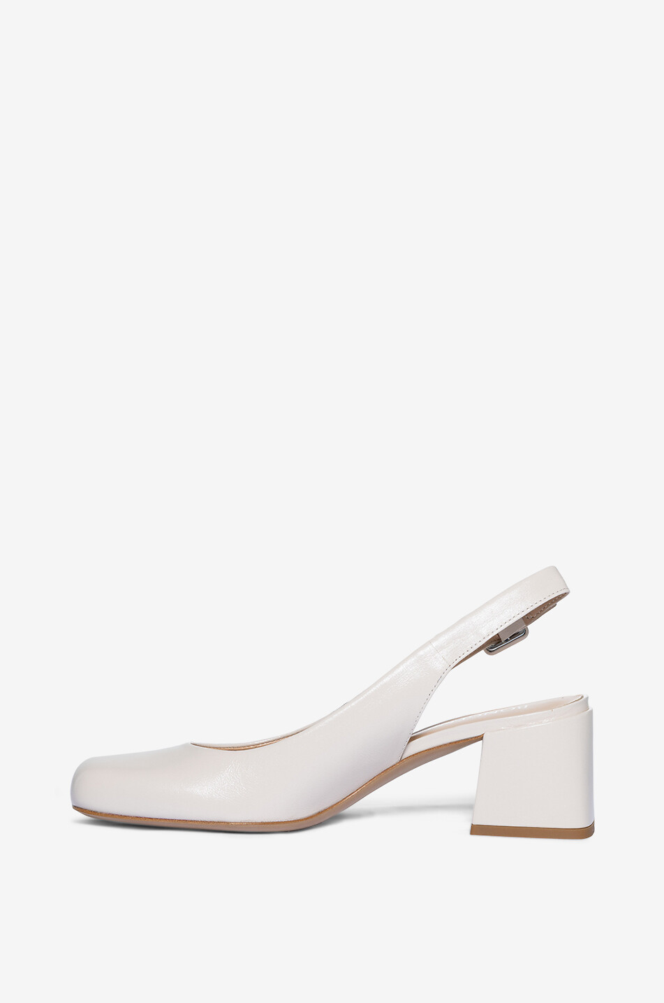 BONGENIE Slingback-Pumps aus Leder Xeny 55 Damen CREMEFARBEN 3