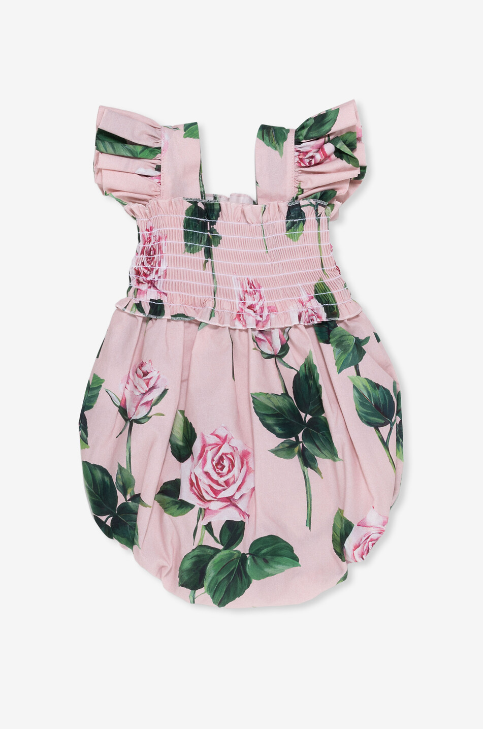 DOLCE & GABBANA Barboteuse en popeline bébé Roses Bébé ROSE 2