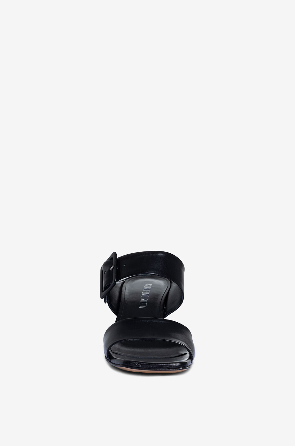 GUGLIELMO ROTTA Arix 50 nappa leather heeled mules Women BLACK 2