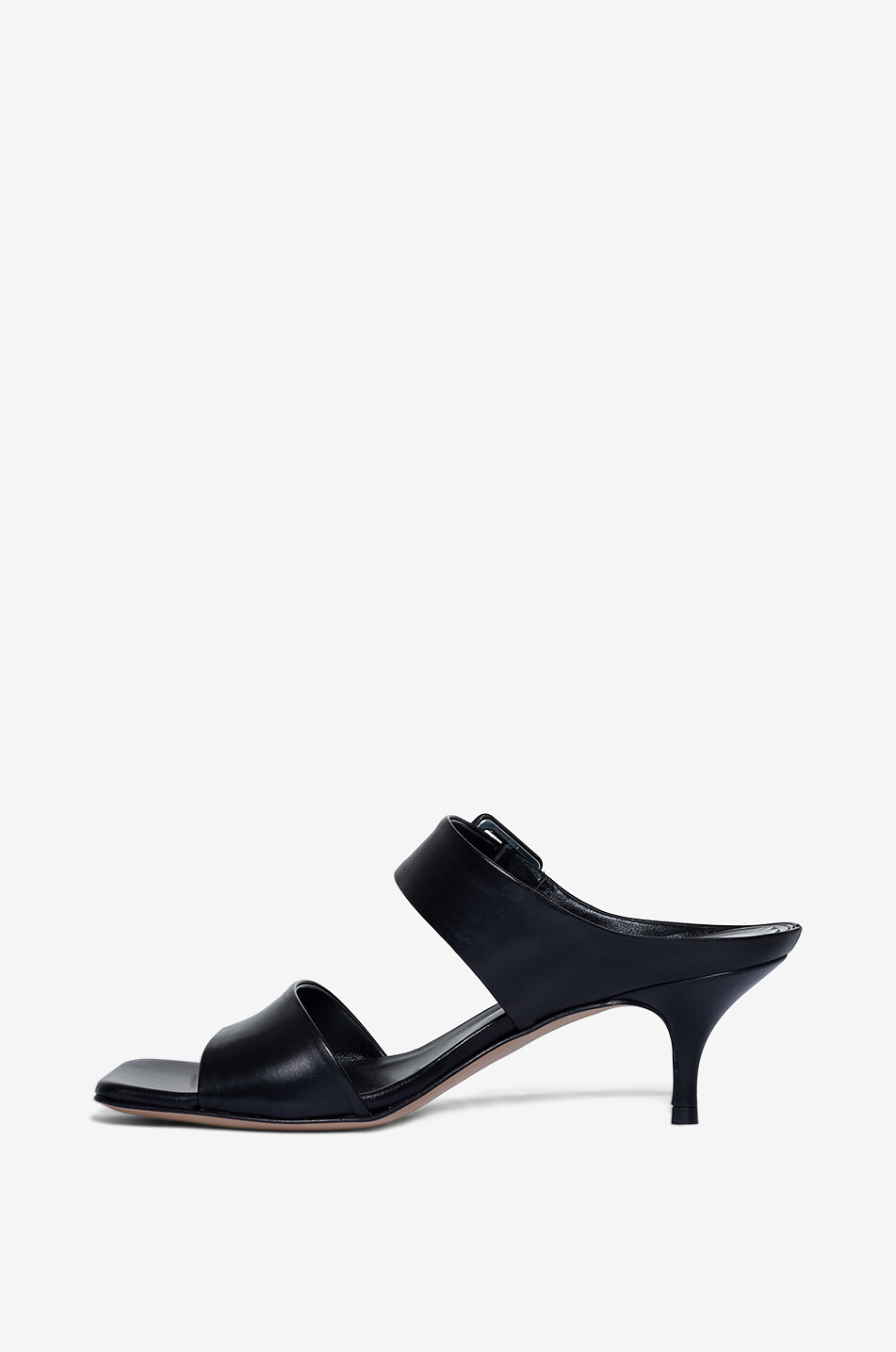 GUGLIELMO ROTTA Arix 50 nappa leather heeled mules Women BLACK 3