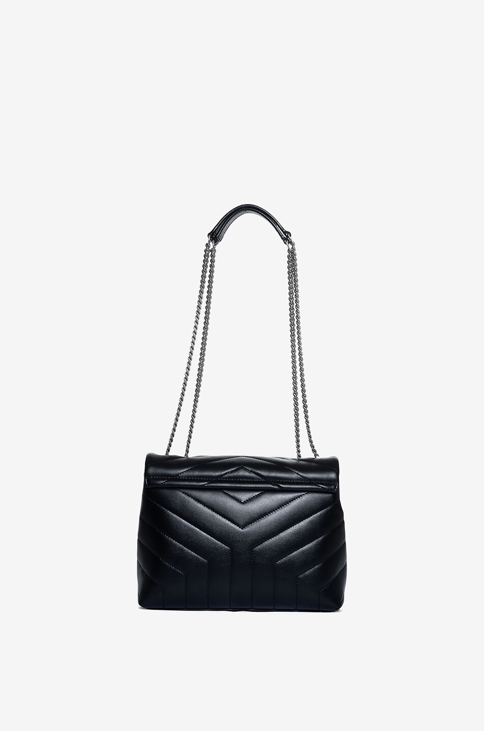 SAINT LAURENT PARIS Loulou S quilted leather shoulder bag Women BLACK 3