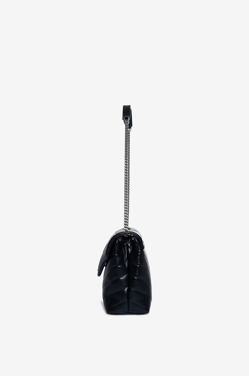 SAINT LAURENT PARIS Loulou S quilted leather shoulder bag Women BLACK 4