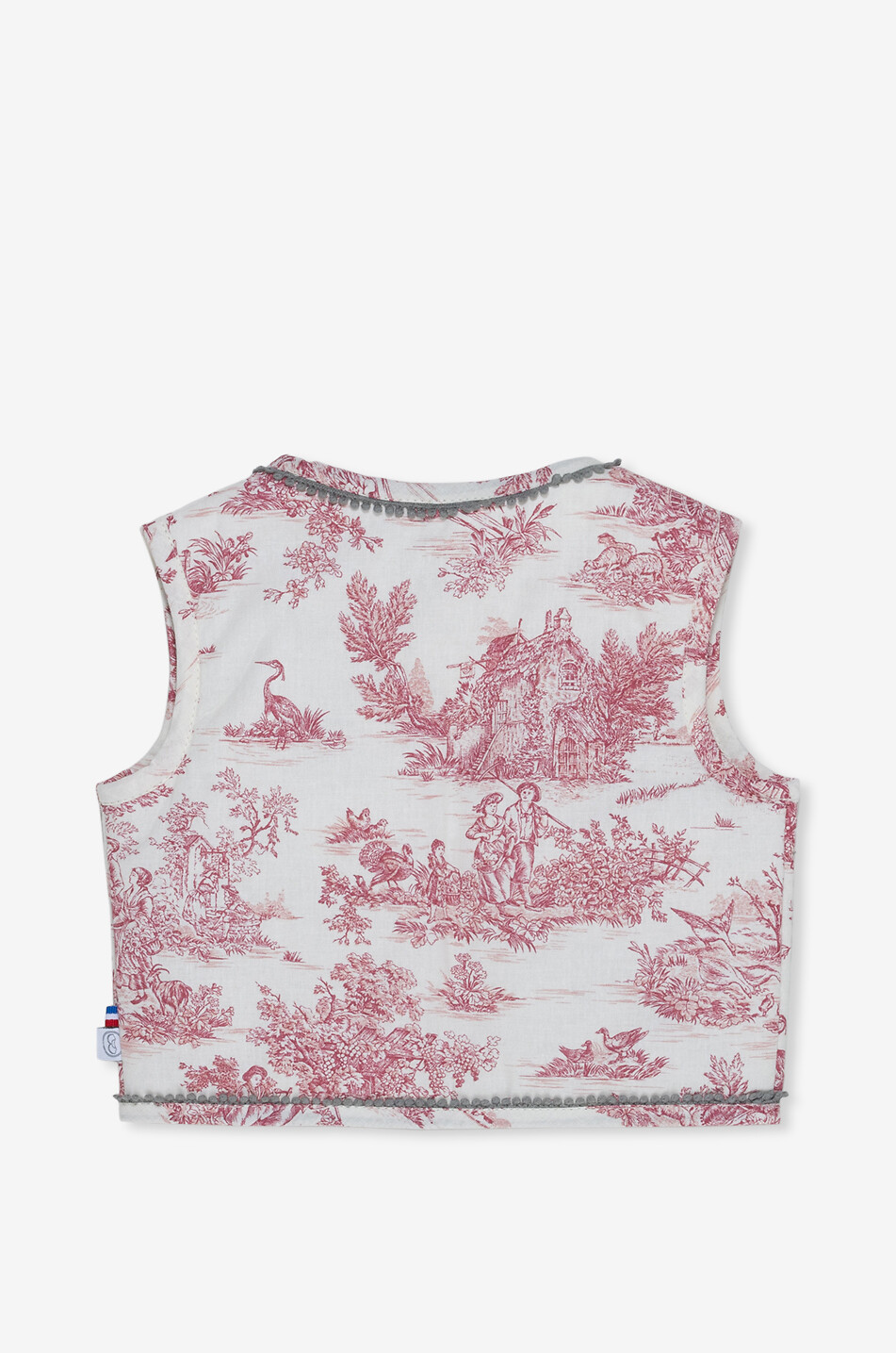 LES SONGES DE CELESTE Gilet ouaté bébé imprimé Toile de Jouy Bébé MULTICOLORE 2