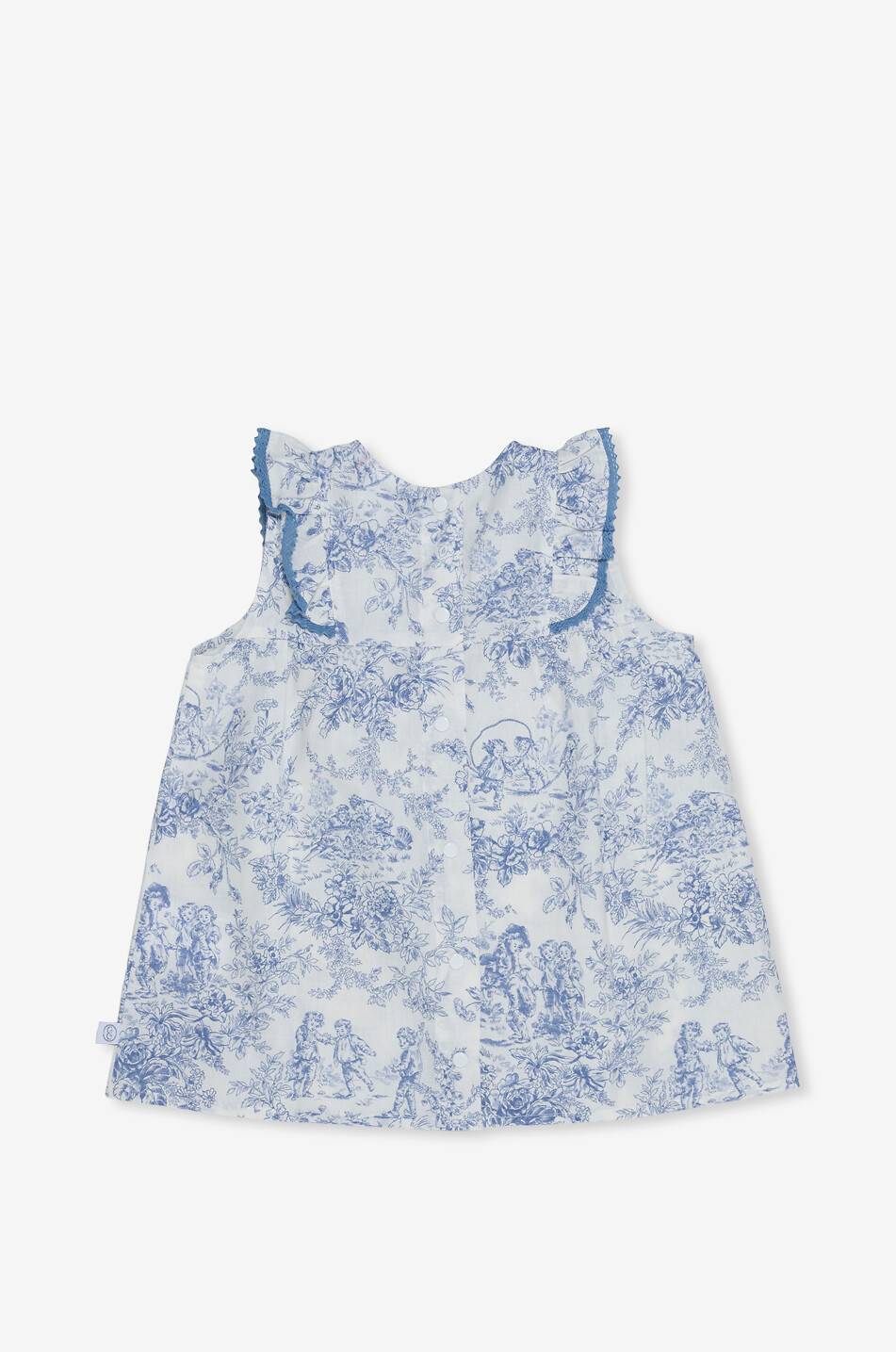 LES SONGES DE CELESTE Robe trapèze sans manches bébé Céleste Bébé BLEU 2