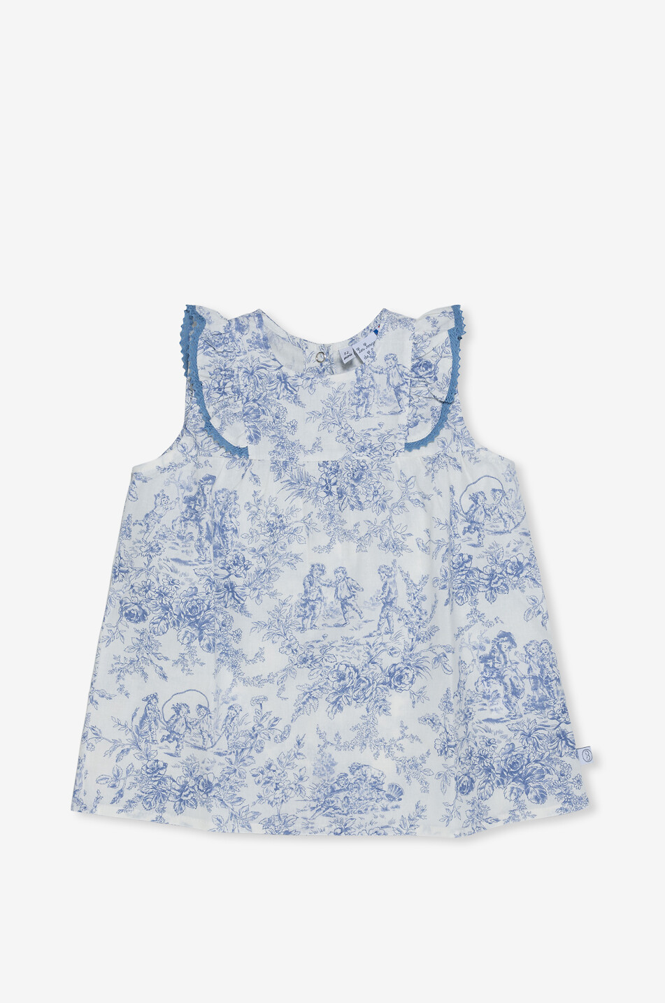 Robe trapèze sans manches bébé Céleste