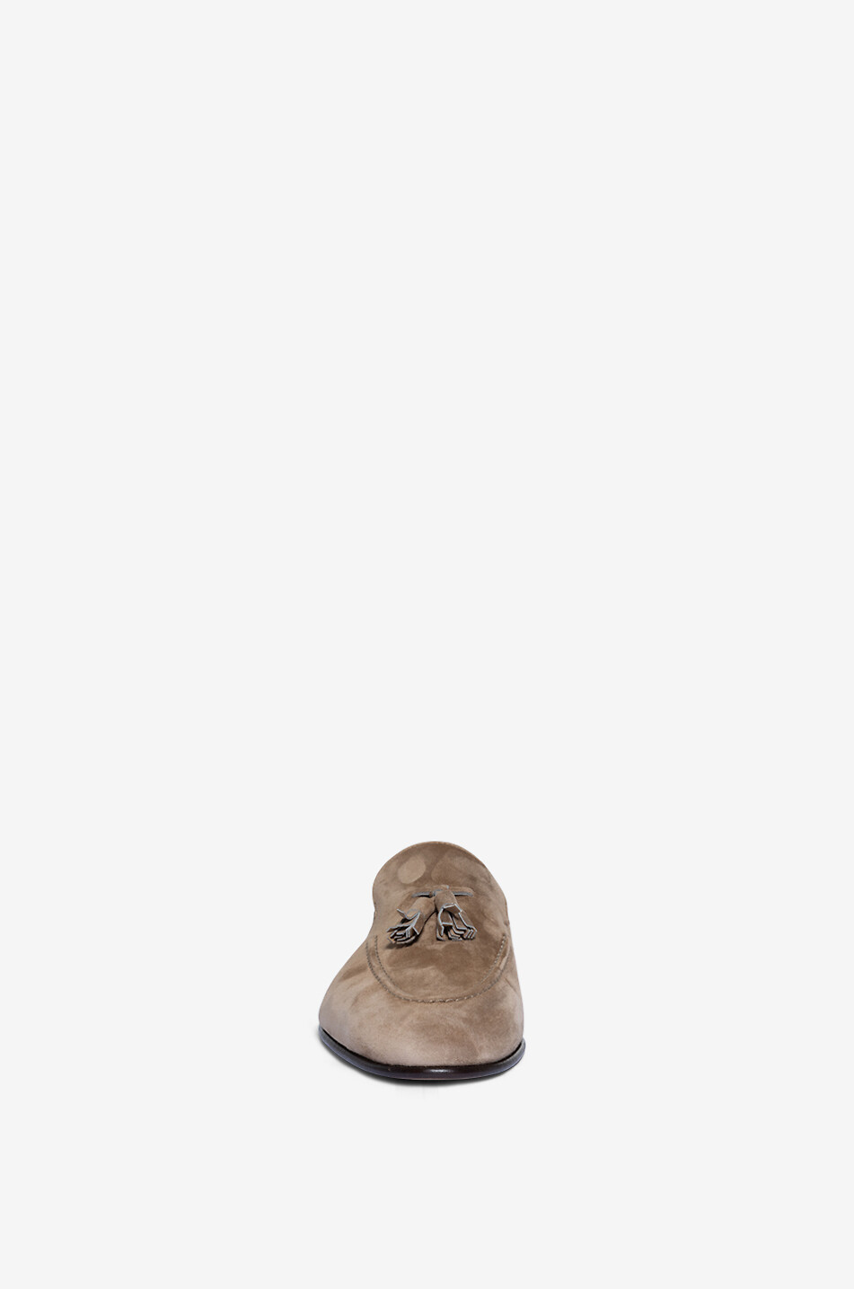 Tassel-adorned suede loafers