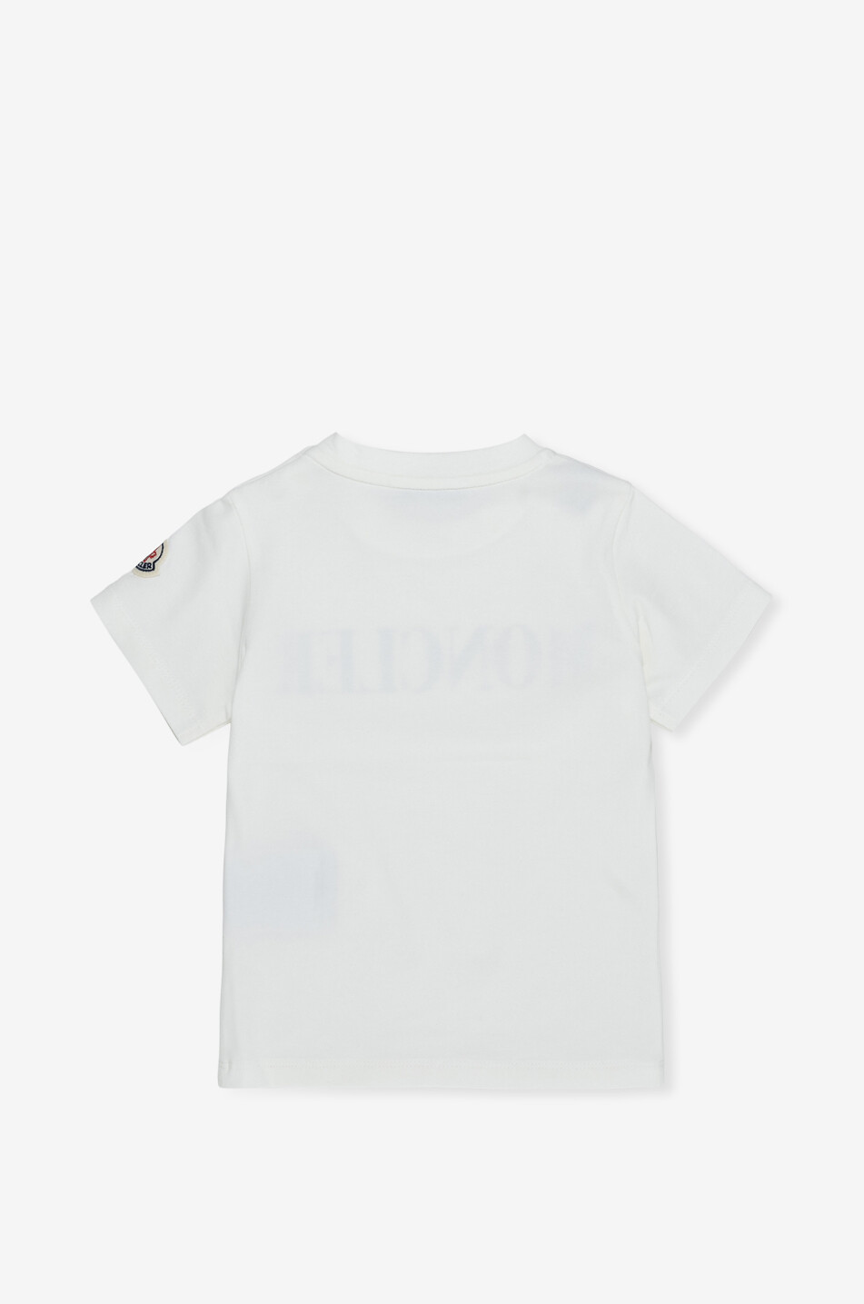 MONCLER Baby-Kurzarm-T-Shirt mit zweifarbigem Logoprint Baby WEISS 2