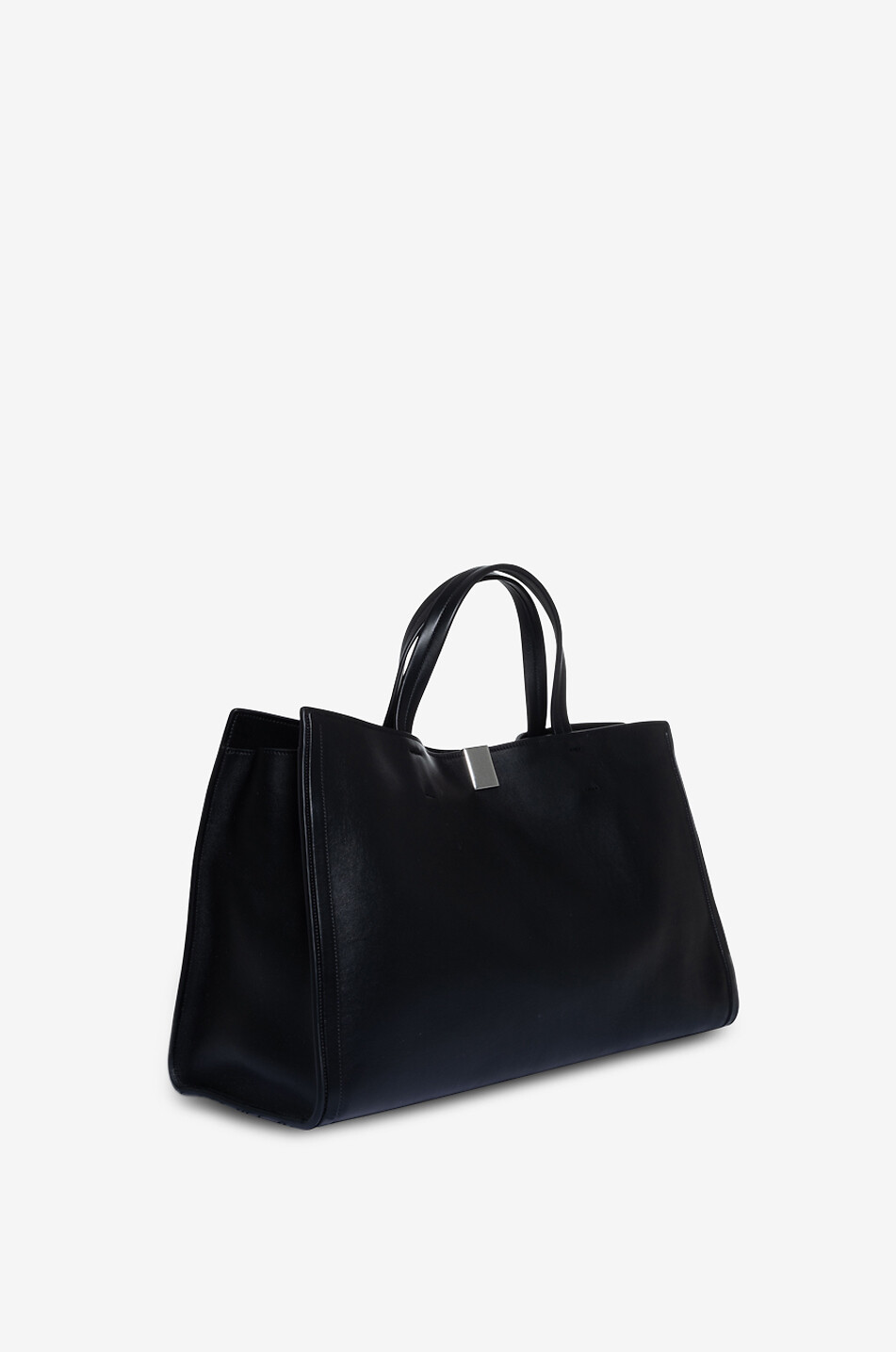 PHOEBE PHILO Kit Medium smooth leather tote bag Women BLACK 2