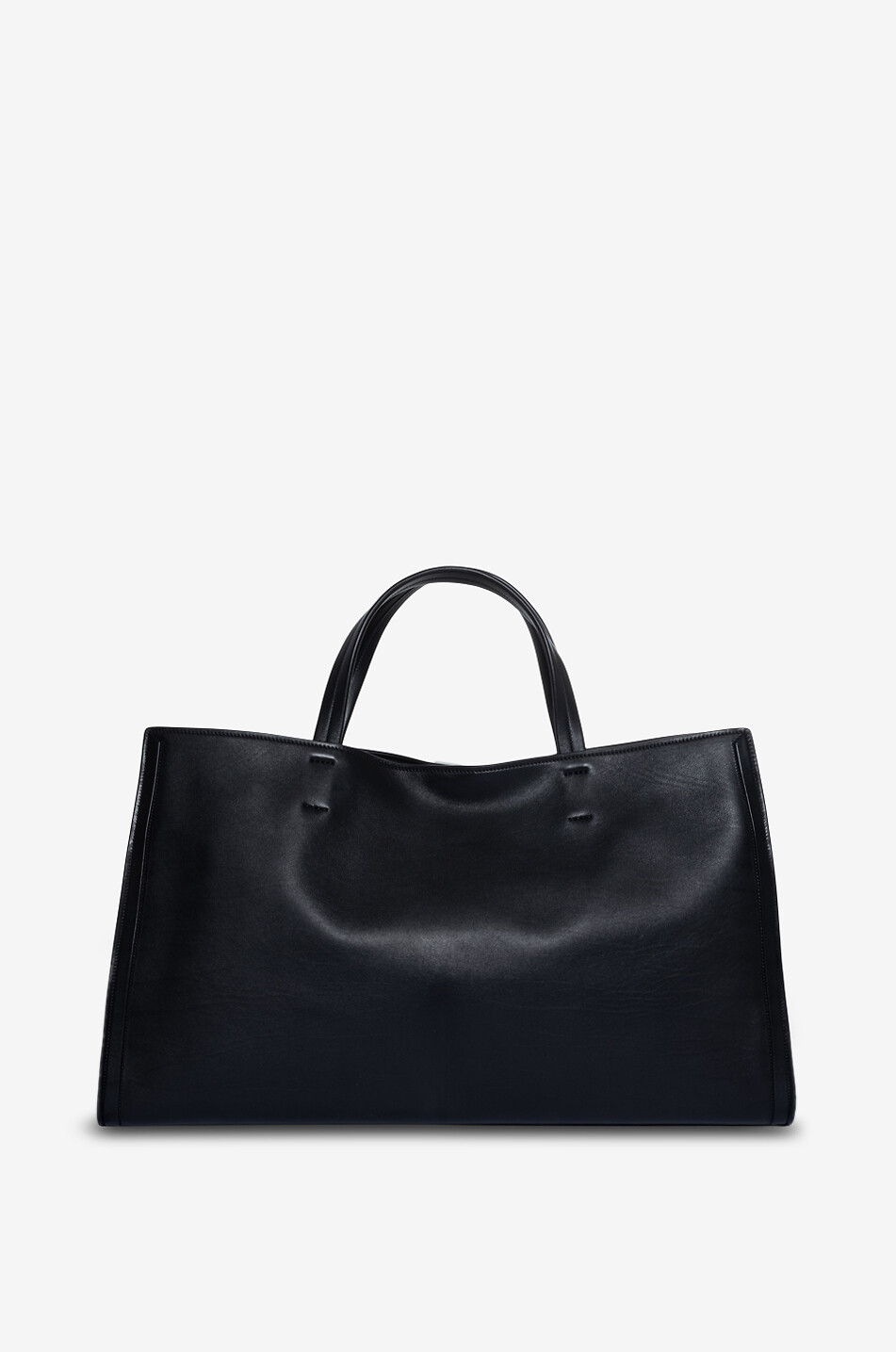 PHOEBE PHILO Kit Medium smooth leather tote bag Women BLACK 3